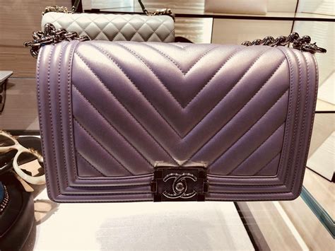 chanel chevron boy bag silver|chanel boyfriend bag.